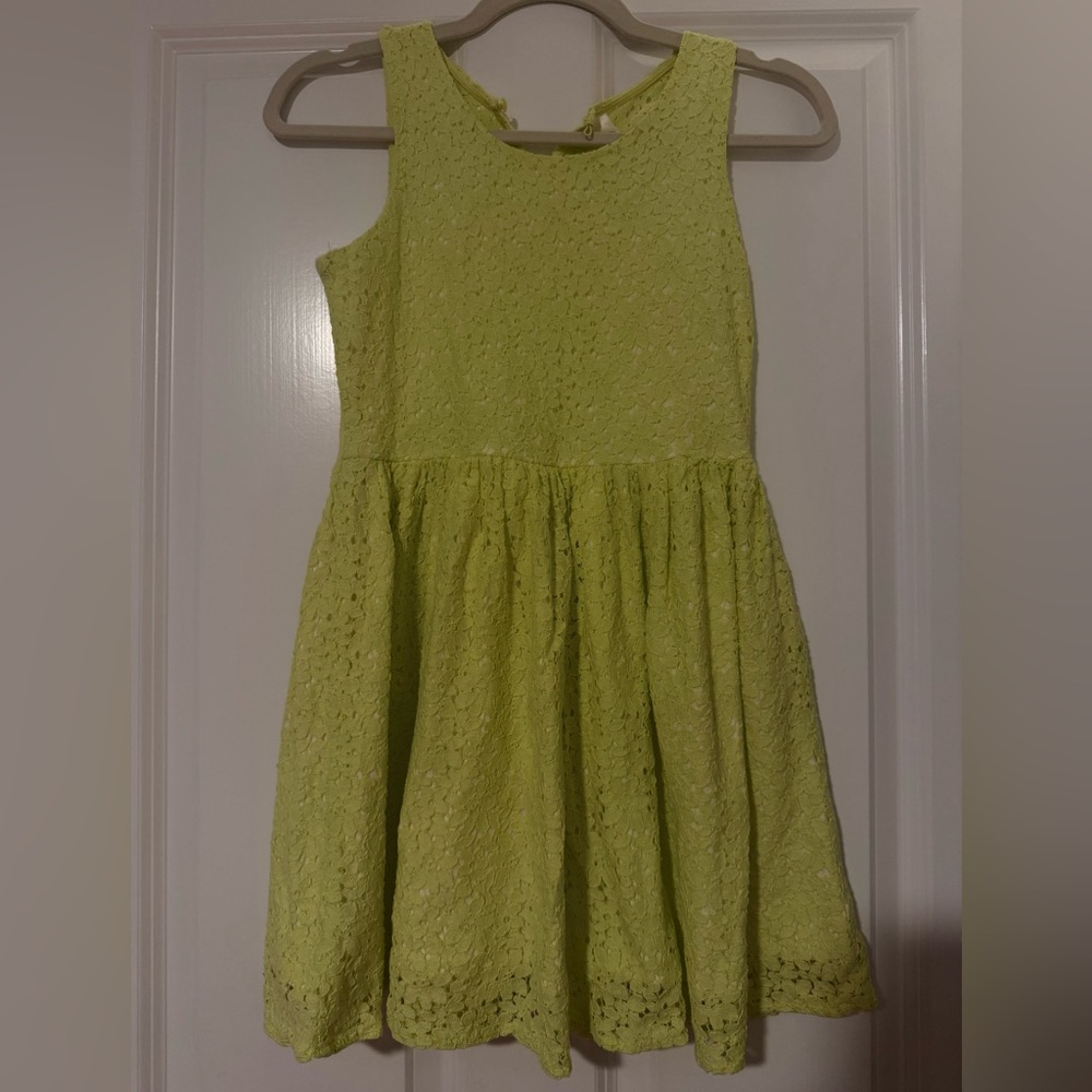 Charming Bright Yellow Kids Dress